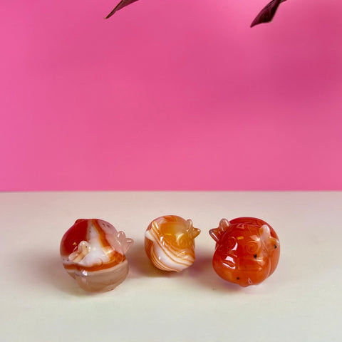 Mini Carnelian Cow