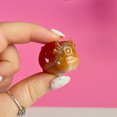 Mini Carnelian Cow