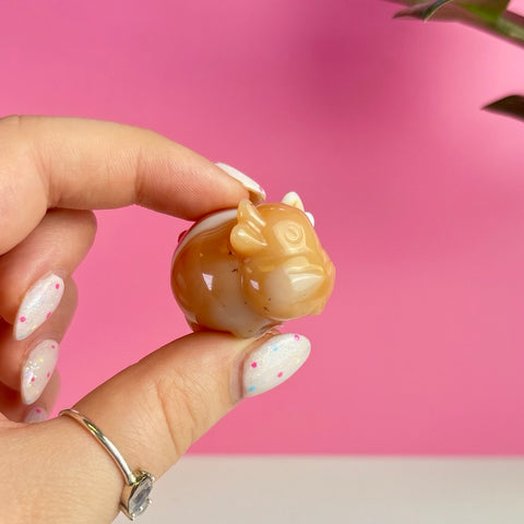 Mini Carnelian Cow
