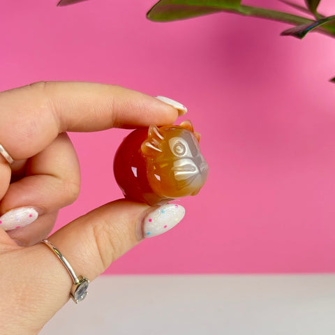 Mini Carnelian Cow