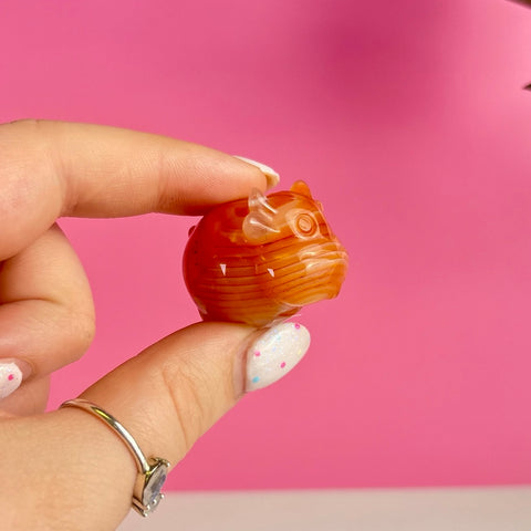 Mini Carnelian Cow