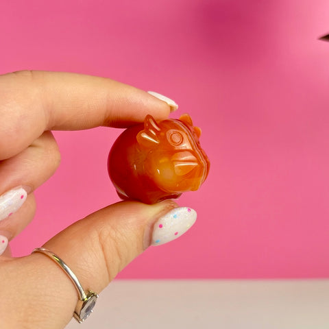 Mini Carnelian Cow