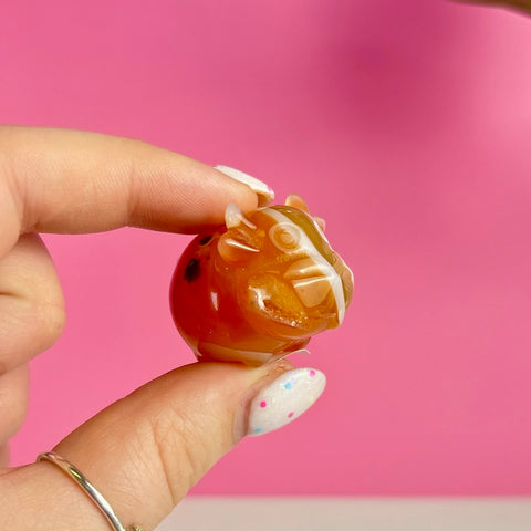Mini Carnelian Cow