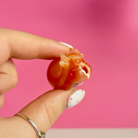 Mini Carnelian Cow