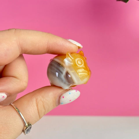 Mini Carnelian Cow