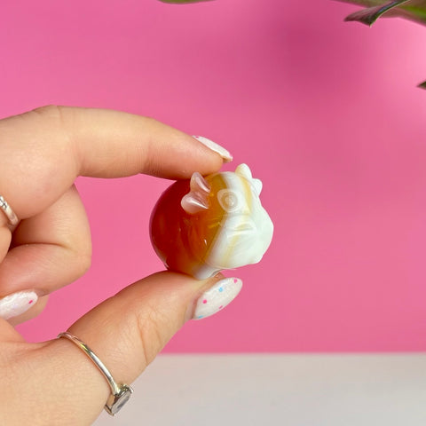 Mini Carnelian Cow