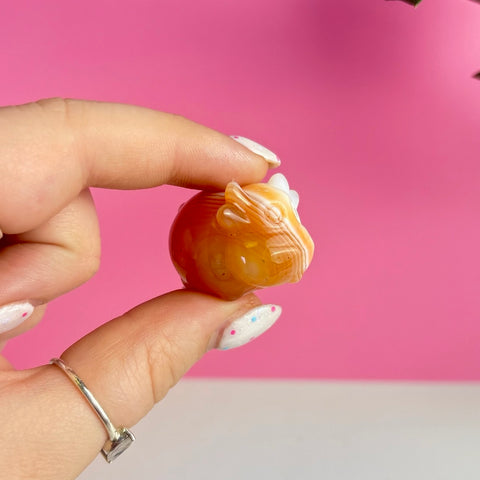 Mini Carnelian Cow