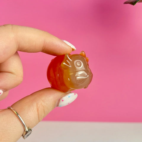 Mini Carnelian Cow