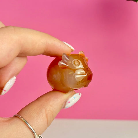 Mini Carnelian Cow