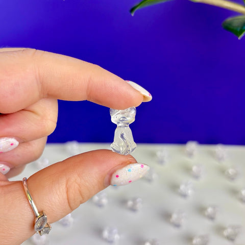 Mini Clear Quartz Kitty