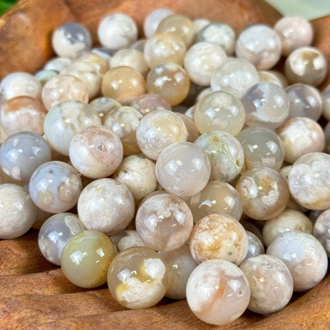 Mini Flower Agate Sphere 2 - Kenna's Crystals from TikTok