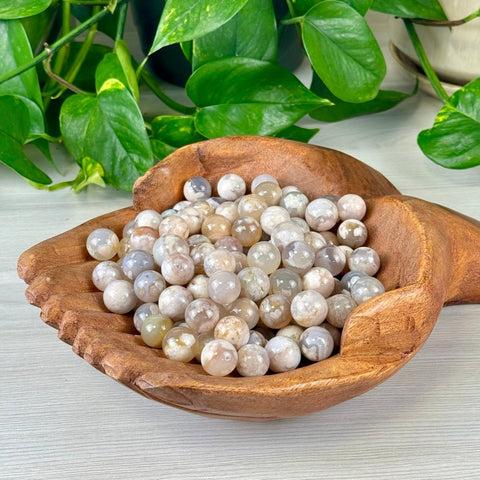 Mini Flower Agate Sphere 1 - Kenna's Crystals from TikTok