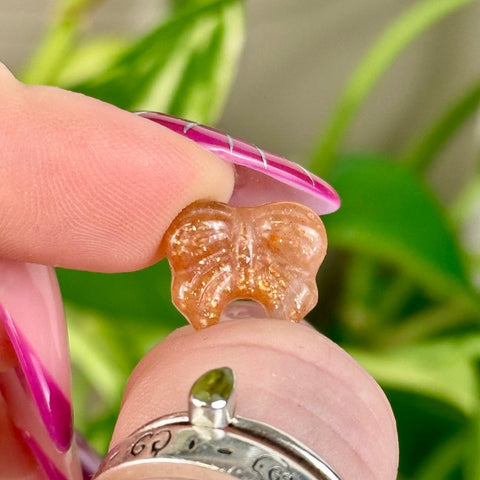 Mini Gold Sunstone Bow 11 2 - Kenna's Crystals from TikTok