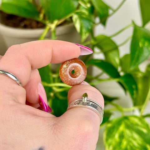 Mini Gold Sunstone Donut 11 3 - Kenna's Crystals from TikTok