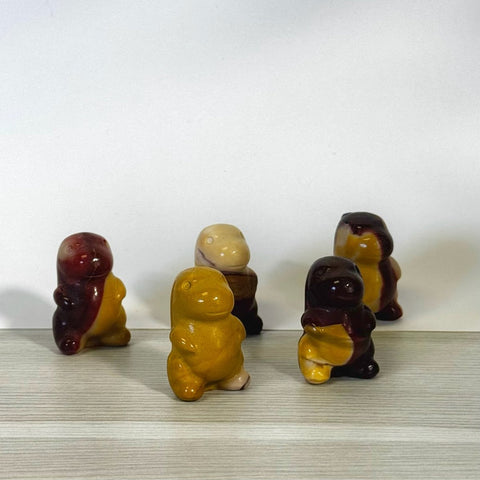 Mini Mookaite Chubby Dino 1 - Kenna's Crystals from TikTok