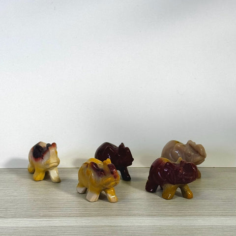Mini Mookaite Elephant 1 - Kenna's Crystals from TikTok