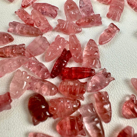 Mini Pink Tourmaline Carrot 8 3 - Kenna's Crystals from TikTok