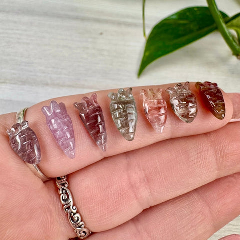 Mini Rainbow Tourmaline Carrot 15 1 - Kenna's Crystals from TikTok