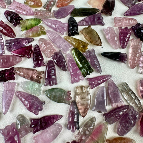 Mini Rainbow Tourmaline Carrot 8 2 - Kenna's Crystals from TikTok