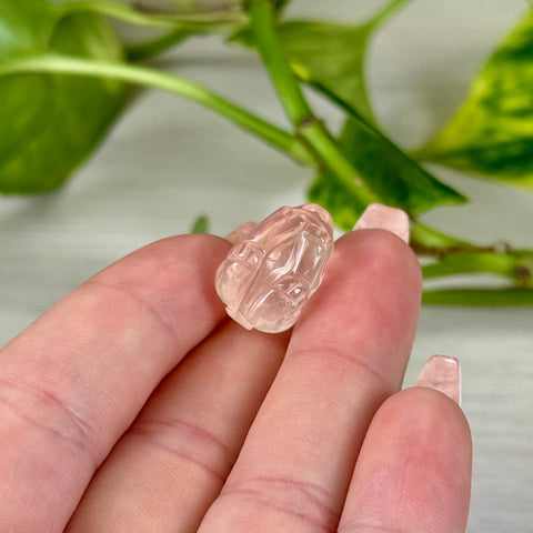 Mini Rose Quartz Bunny 3 - Kenna's Crystals from TikTok