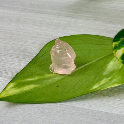 Mini Rose Quartz Unicorn 1 - Kenna's Crystals from TikTok