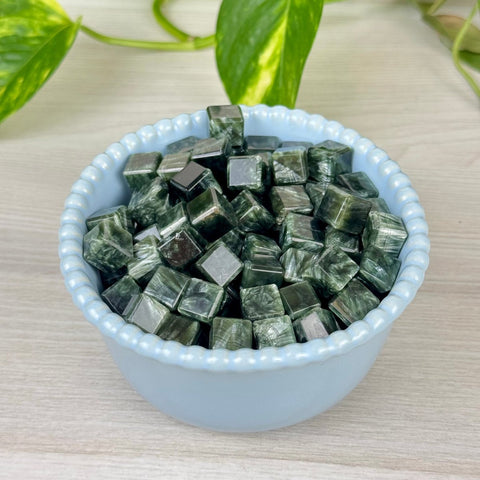 Mini Seraphinite Cube 22 4 - Kenna's Crystals from TikTok