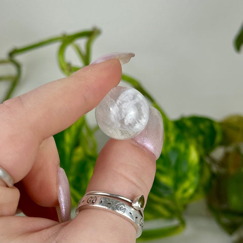 Mini Snowflake Lodolite Sphere 66 2 - Kenna's Crystals from TikTok