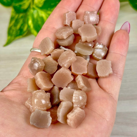 Mini Sunstone in Peach Moonstone Crab 3 - Kenna's Crystals from TikTok
