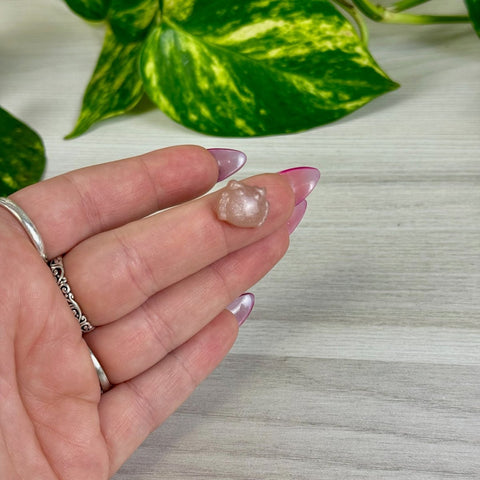 Mini Sunstone in Peach Moonstone Crab 2 - Kenna's Crystals from TikTok