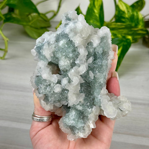 Minty Green Fluorite with Pink Calcite 230 6 - Kenna's Crystals from TikTok