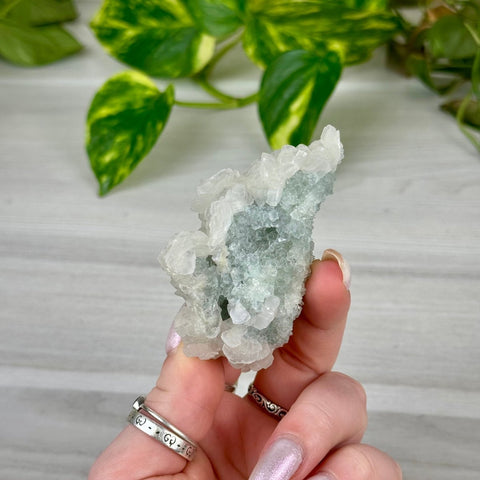 Minty Green Fluorite with Pink Calcite 77 13 - Kenna's Crystals from TikTok