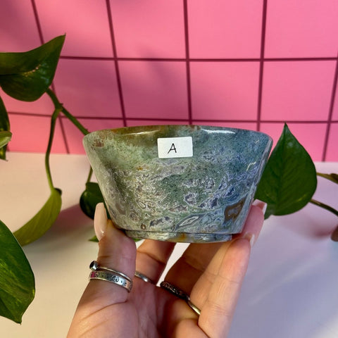 Moss Agate Bowl A 1 - Kenna's Crystals from TikTok
