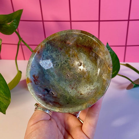 Moss Agate Bowl C 6 - Kenna's Crystals from TikTok