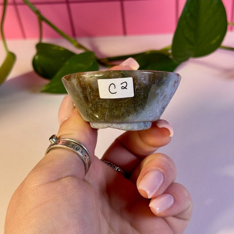Moss Agate Bowl C2 57 - Kenna's Crystals from TikTok