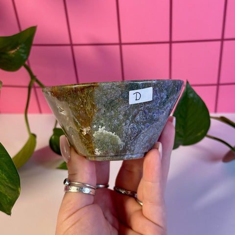 Moss Agate Bowl D 7 - Kenna's Crystals from TikTok