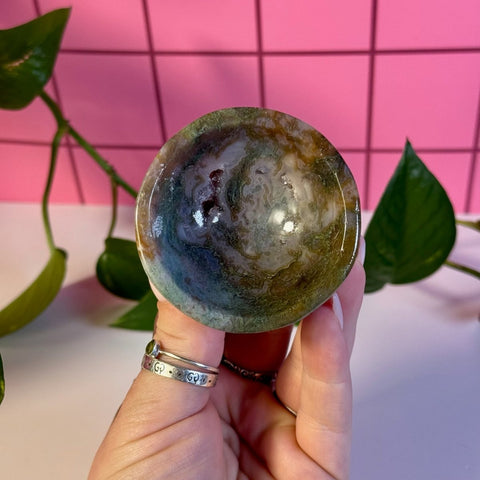 Moss Agate Bowl D2 60 - Kenna's Crystals from TikTok