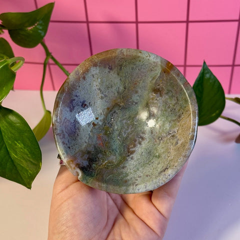 Moss Agate Bowl E 10 - Kenna's Crystals from TikTok