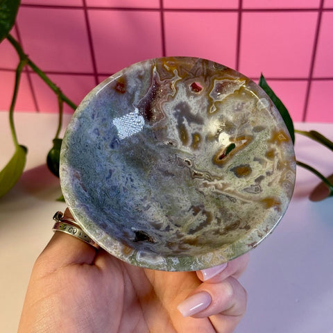 Moss Agate Bowl F 12 - Kenna's Crystals from TikTok