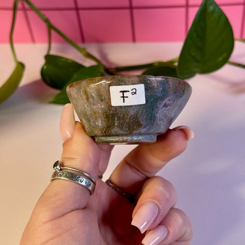 Moss Agate Bowl F2 63 - Kenna's Crystals from TikTok
