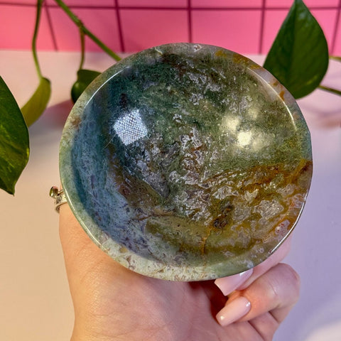 Moss Agate Bowl G 14 - Kenna's Crystals from TikTok