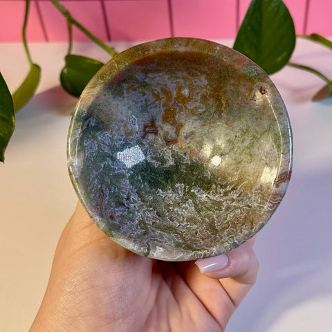 Moss Agate Bowl J 20 - Kenna's Crystals from TikTok