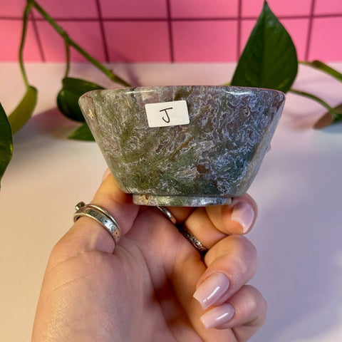 Moss Agate Bowl J 19 - Kenna's Crystals from TikTok