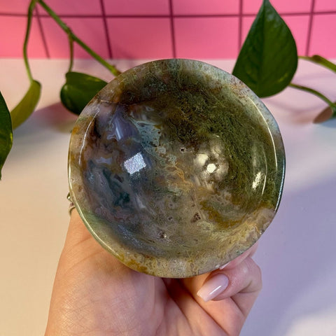 Moss Agate Bowl K 22 - Kenna's Crystals from TikTok