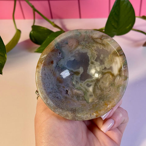 Moss Agate Bowl L 24 - Kenna's Crystals from TikTok