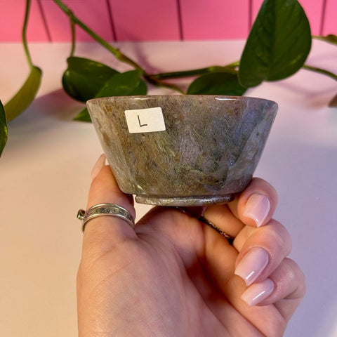 Moss Agate Bowl L 23 - Kenna's Crystals from TikTok
