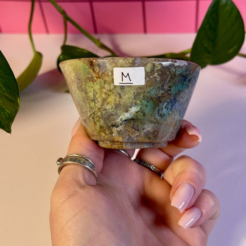 Moss Agate Bowl M 25 - Kenna's Crystals from TikTok