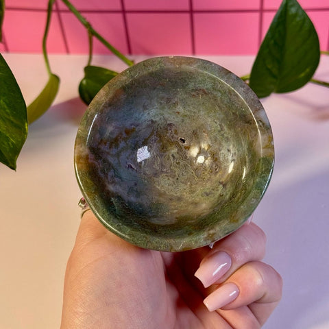 Moss Agate Bowl P 32 - Kenna's Crystals from TikTok