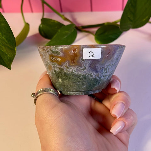 Moss Agate Bowl Q 33 - Kenna's Crystals from TikTok