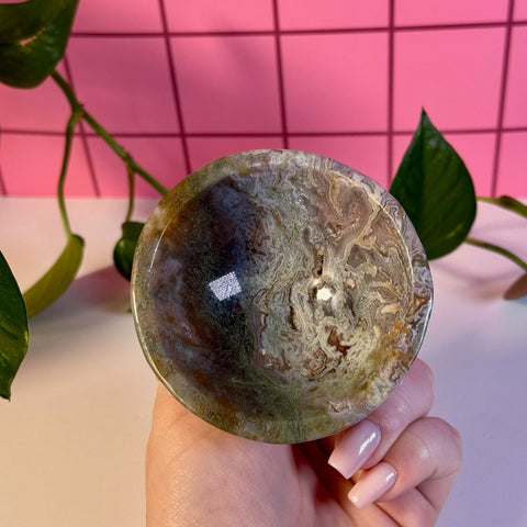 Moss Agate Bowl S 38 - Kenna's Crystals from TikTok