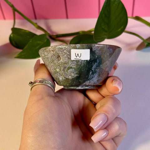 Moss Agate Bowl W 45 - Kenna's Crystals from TikTok